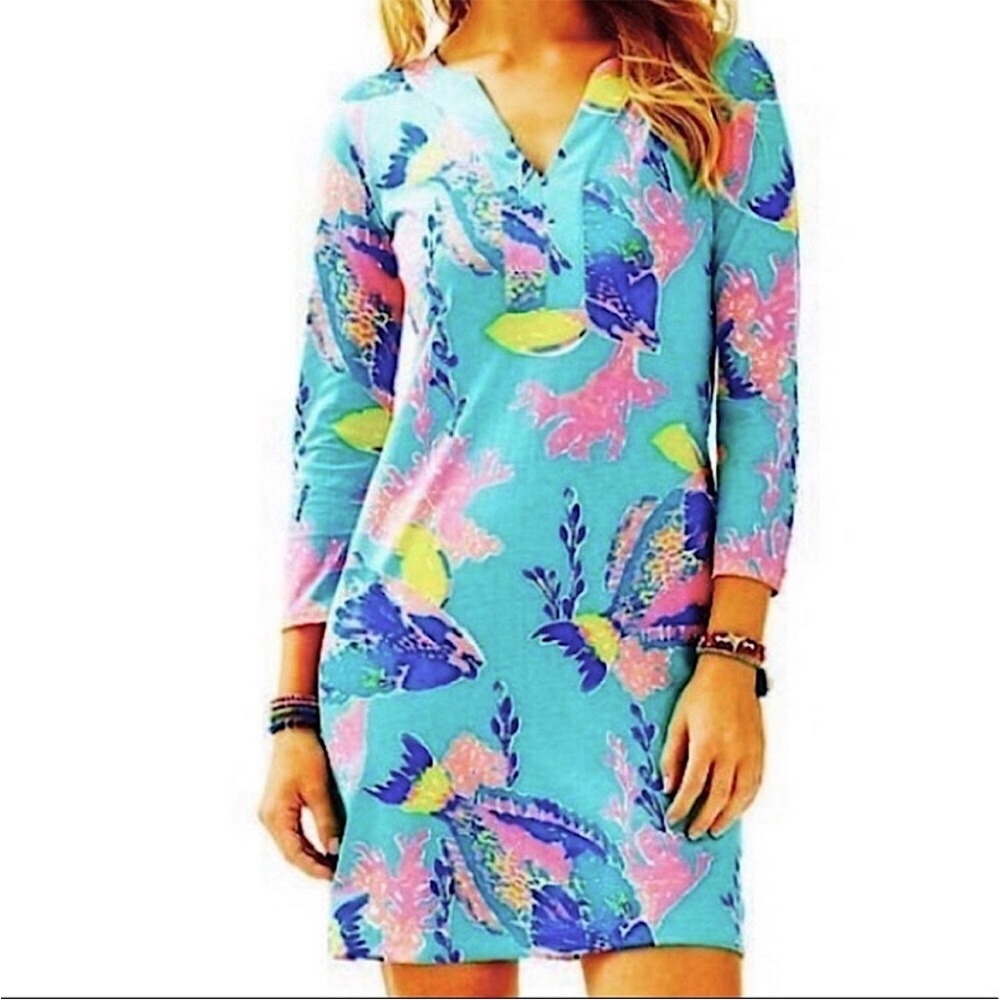 Lilly Pulitzer Riva Dress Shorely Blue XS